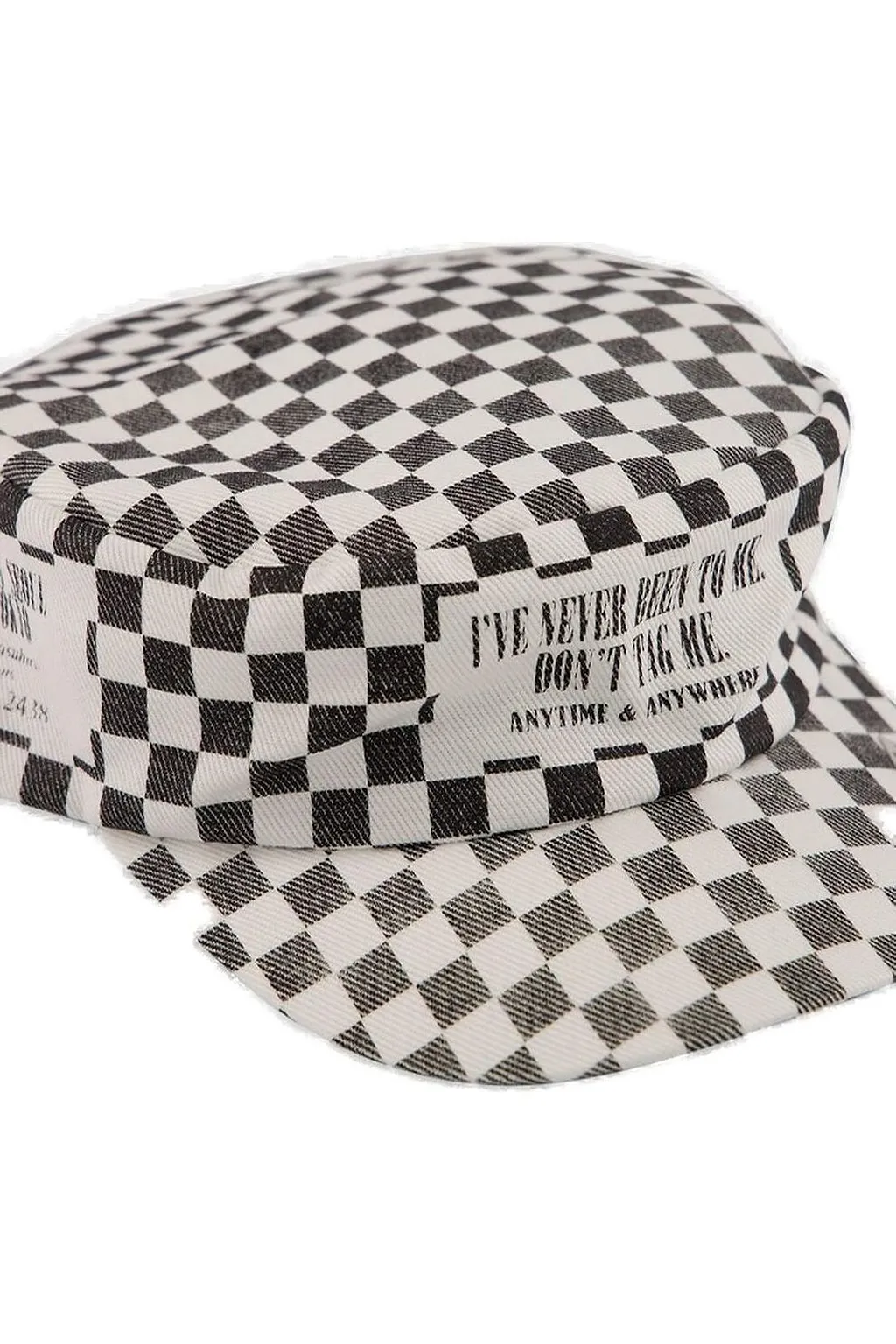 Maison Mihara Yasuhiro Check Printed Work Cap