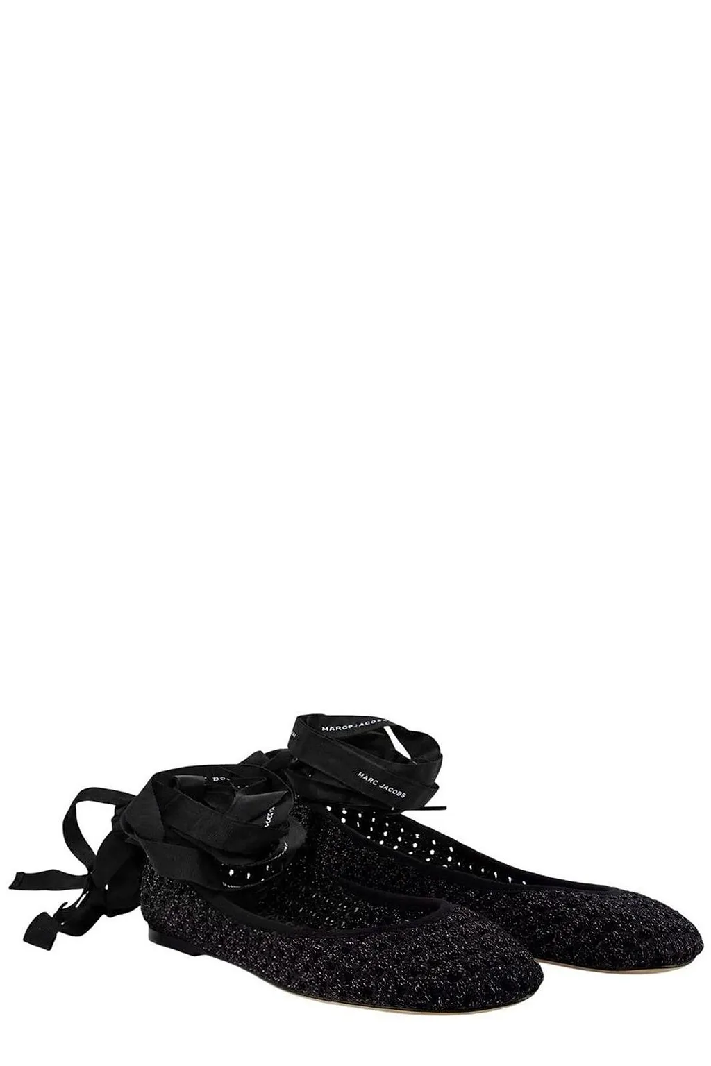 Marc Jacobs The Logo Ribbon Ballet Flats
