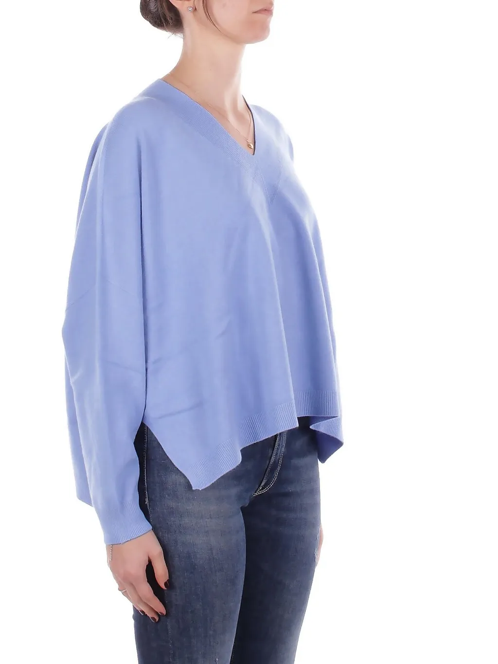 Manila Grace Long Sleeved V-Neck Jumper