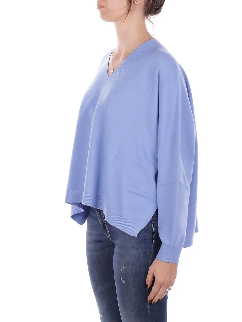 Manila Grace Long Sleeved V-Neck Jumper
