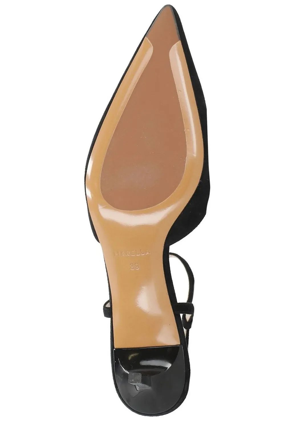 Manila Grace Slingback Kitten Heel Pumps