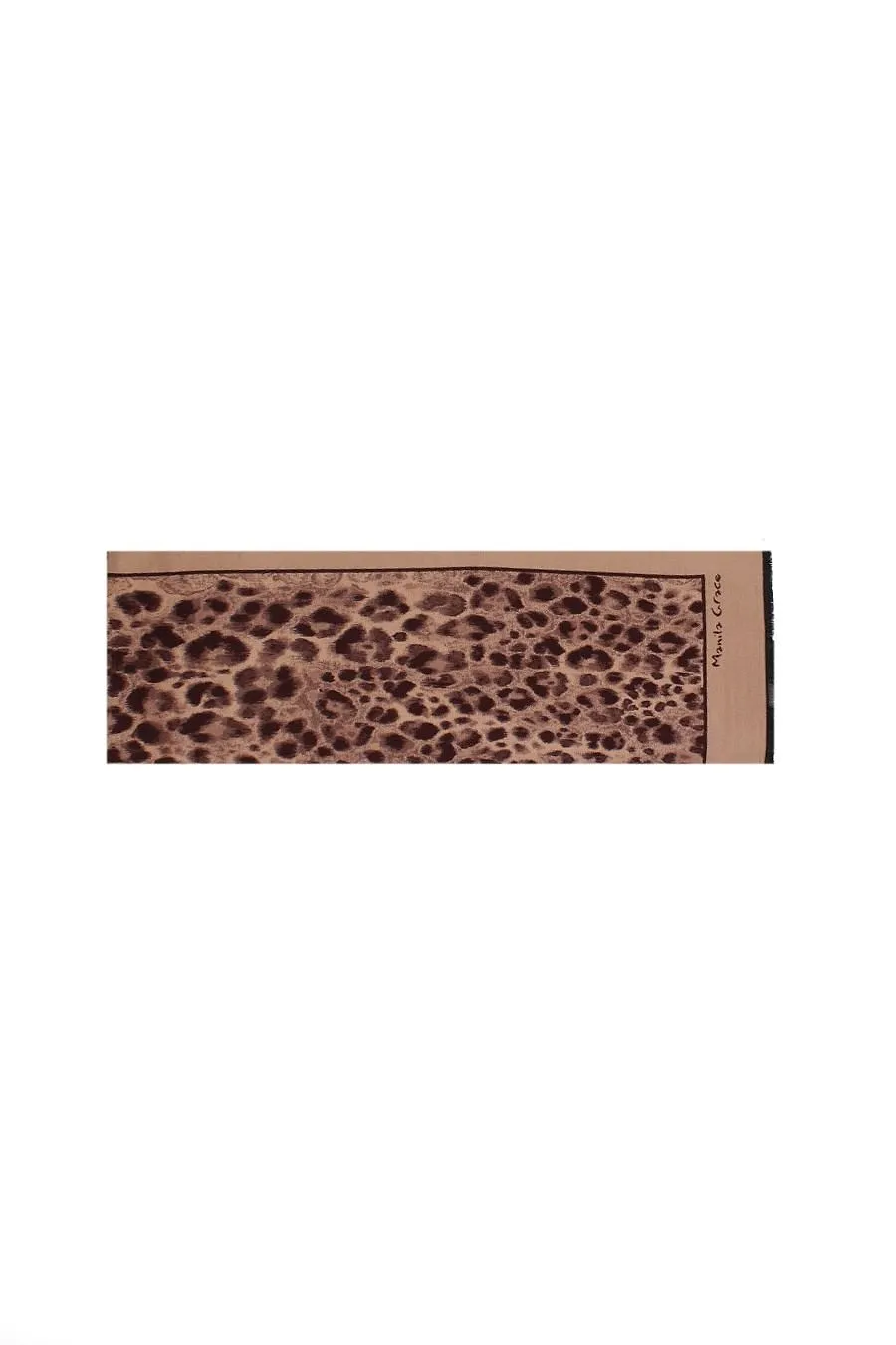 Manila Grace Spotted Animal Printed Scarf