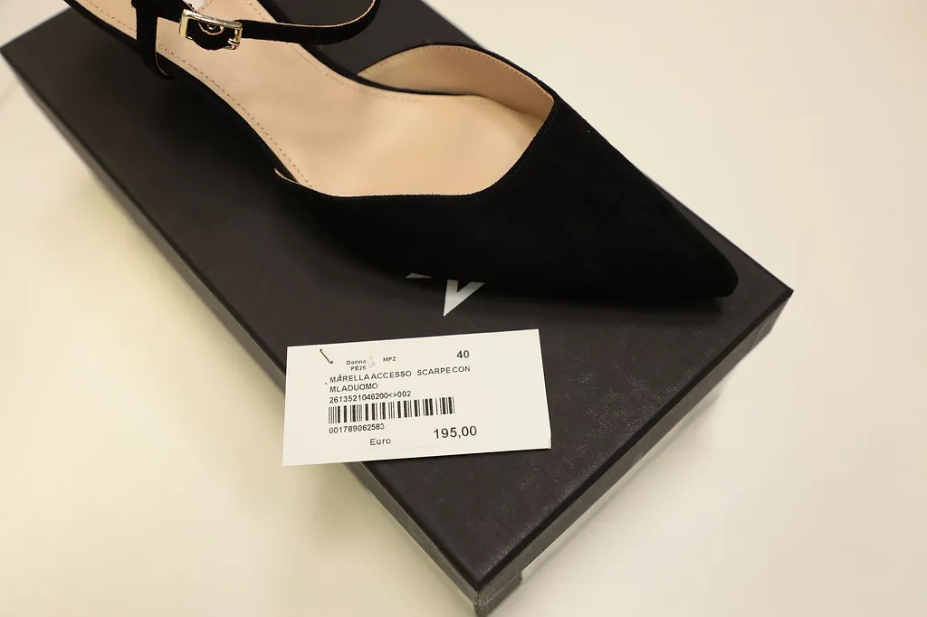 Manila Grace Slingback Kitten Heel Pumps