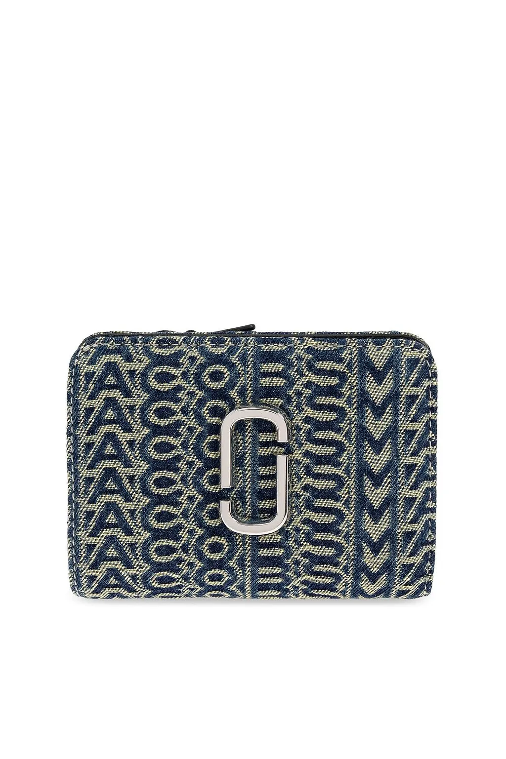 The Monogram Denim J Marc Mini Compact Wallet
