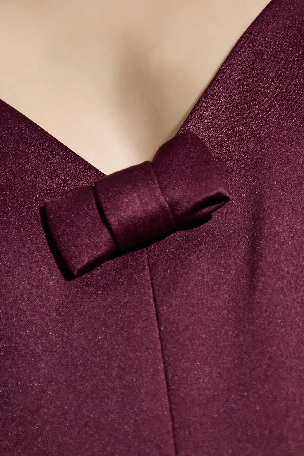 The Satin Bow Mini Dress