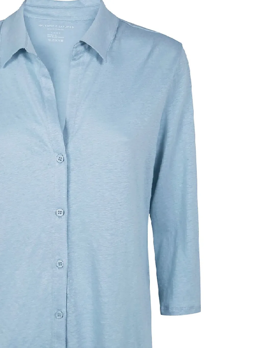 Majestic Filatures Buttoned Collared Top