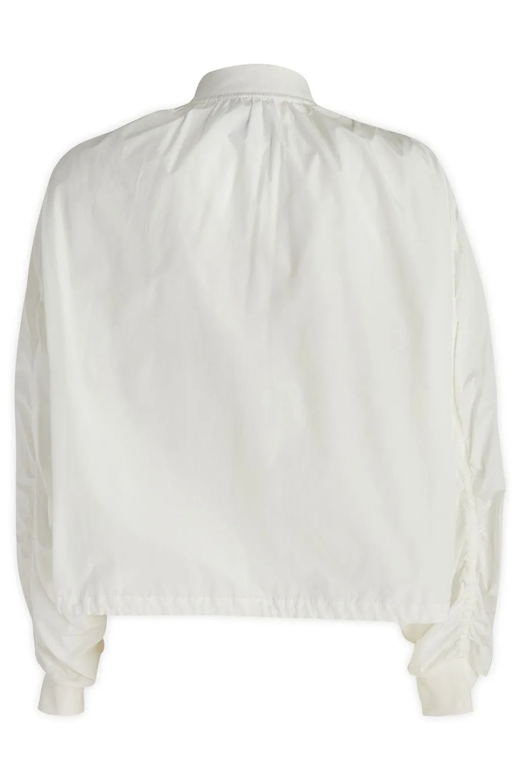 Mantu Ruched Drawstring Bomber Jacket