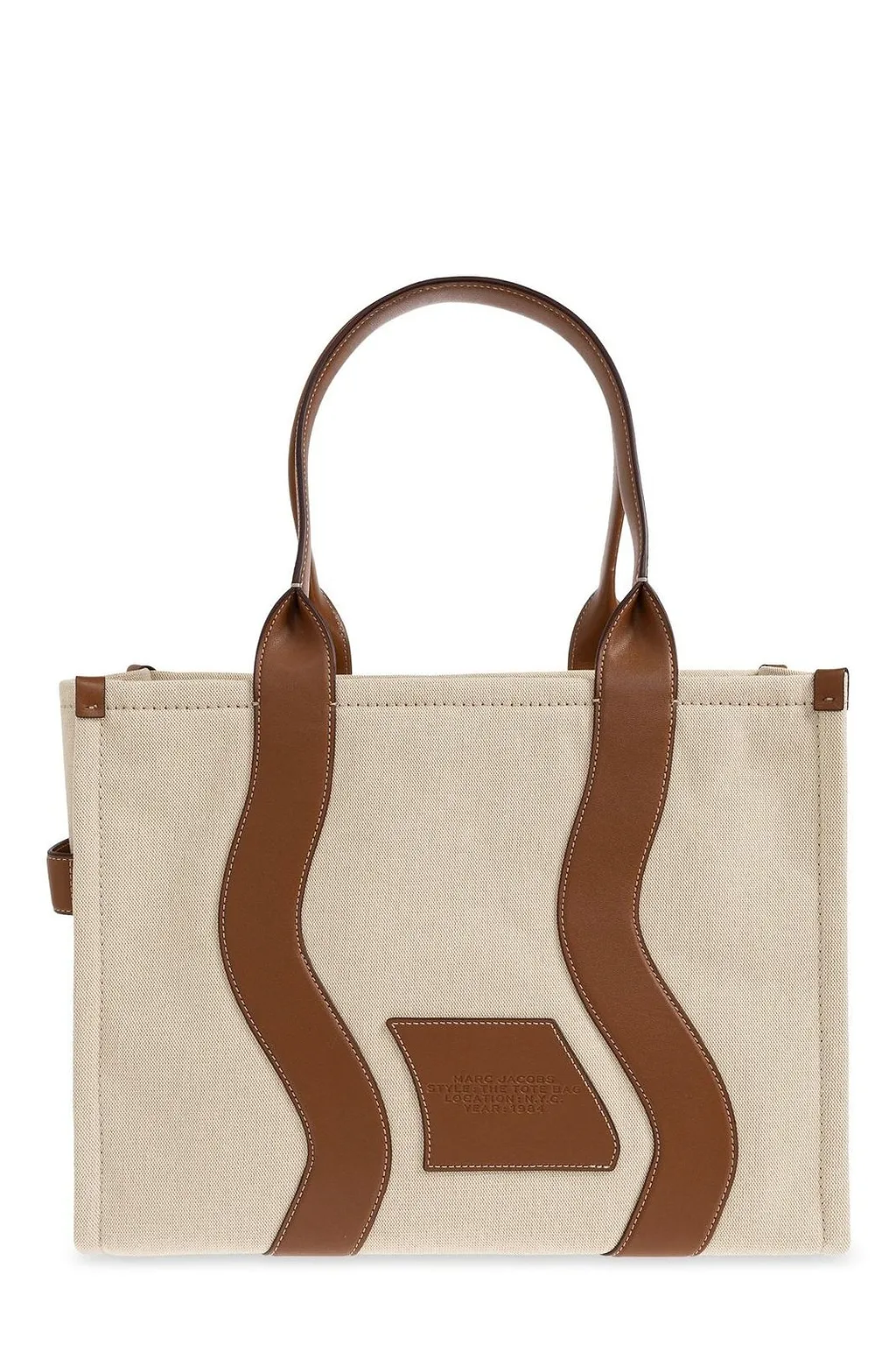 The Wavy Canvas Large Tote Bag