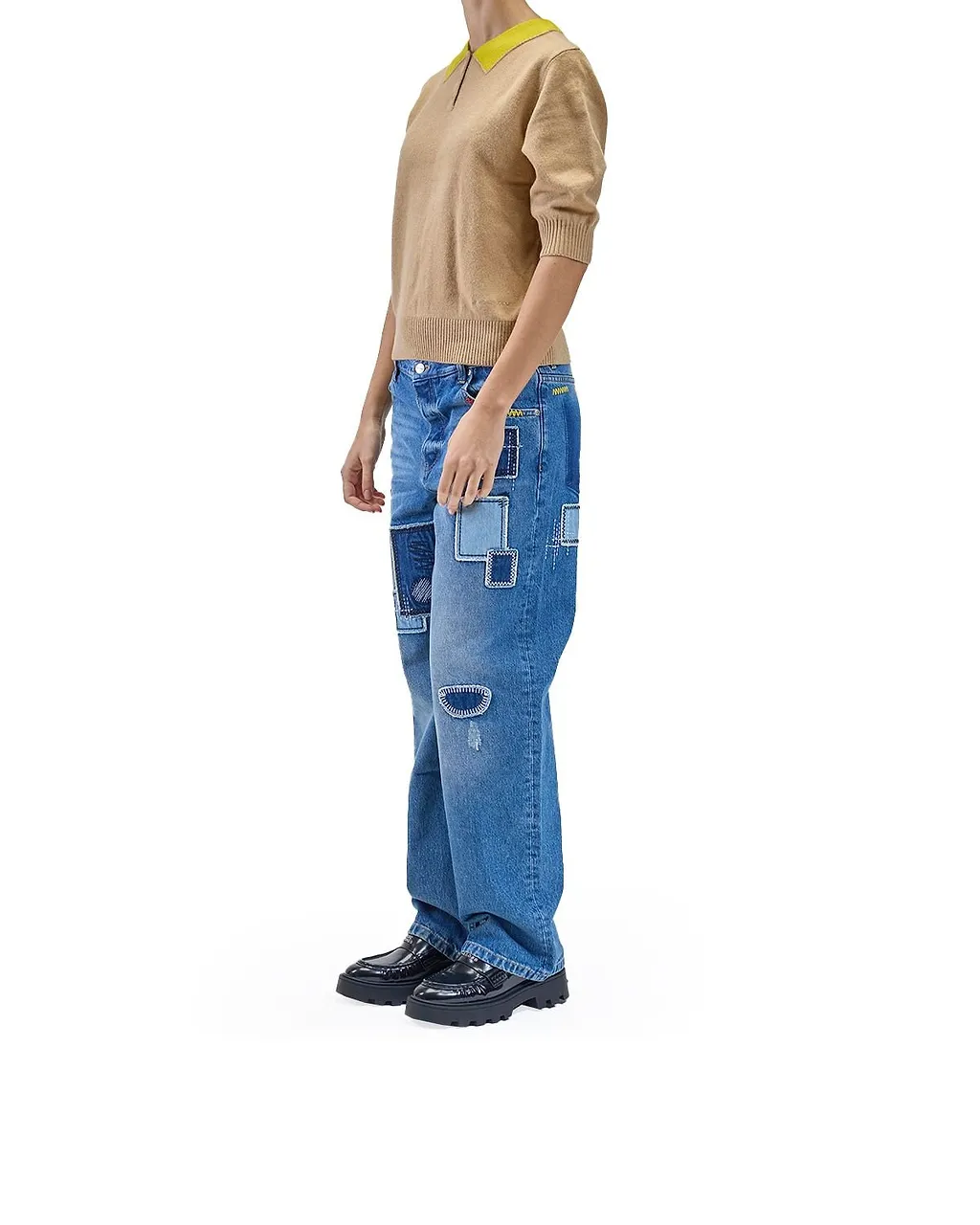 Marc Jacobs Trompe L'oeil Knit Polo Shirt