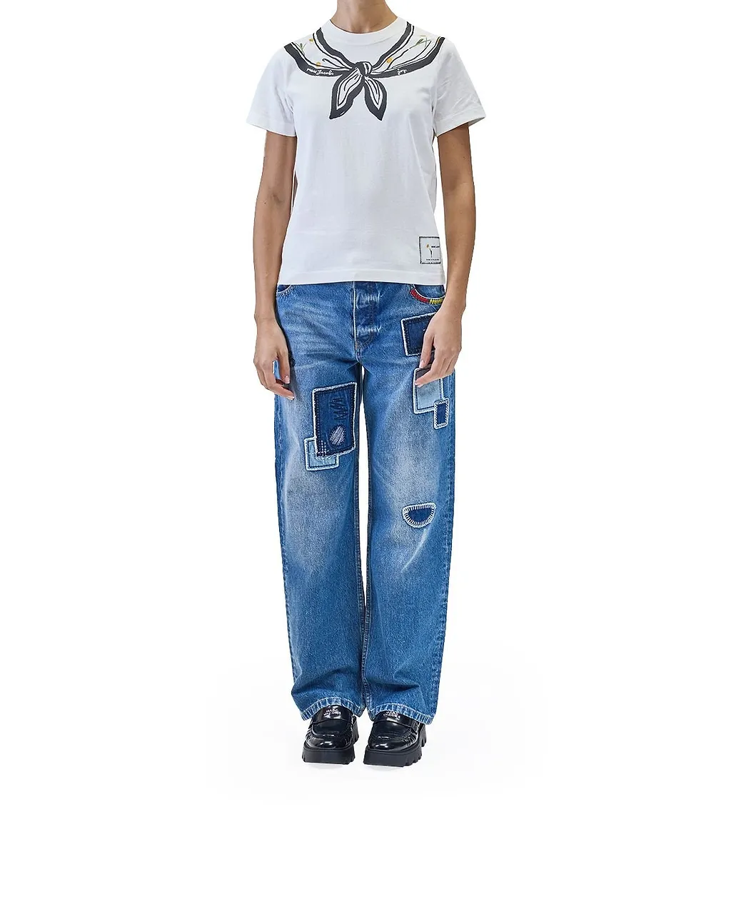Marc Jacobs Trompe L'oeil Scarf T-Shirt