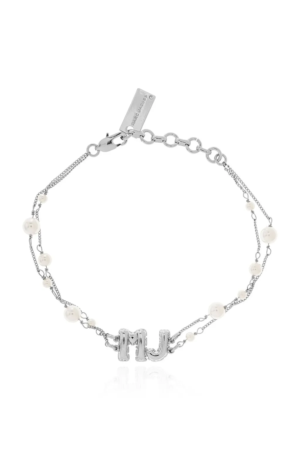 Logo Charm Embellished Bracelet