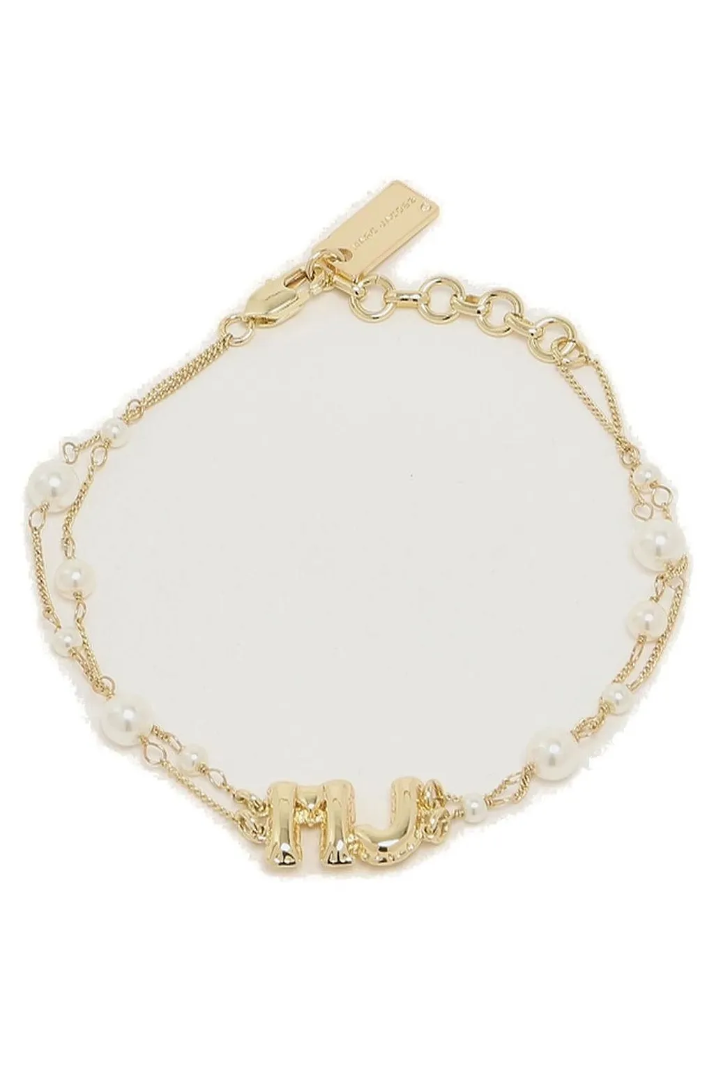 Logo Charm Embellished Bracelet