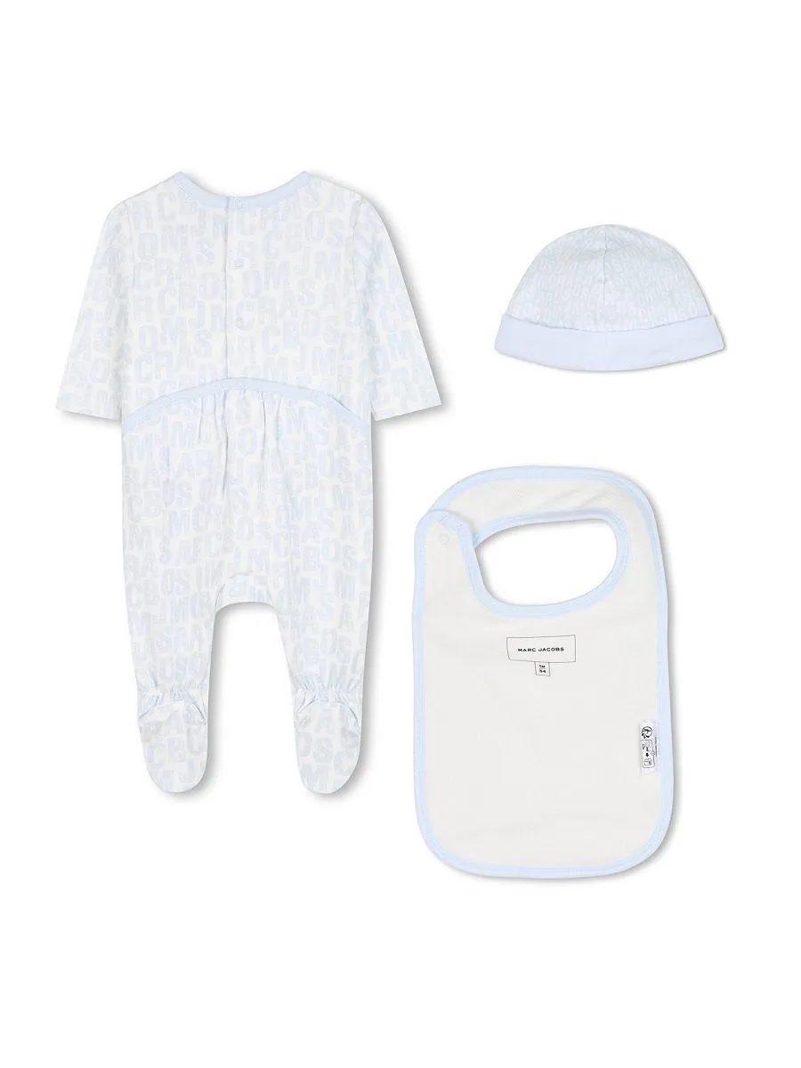 Marc Jacobs Logo Bib And Hat Pyjamas