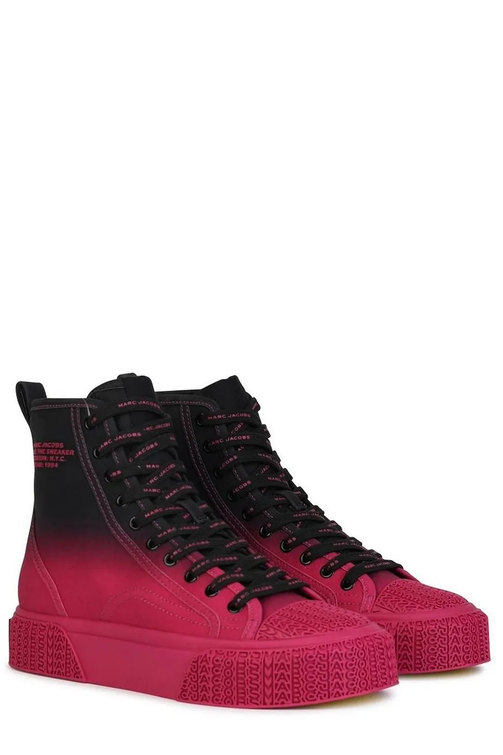 Marc Jacobs Logo Embossed Lace-Up Sneakers