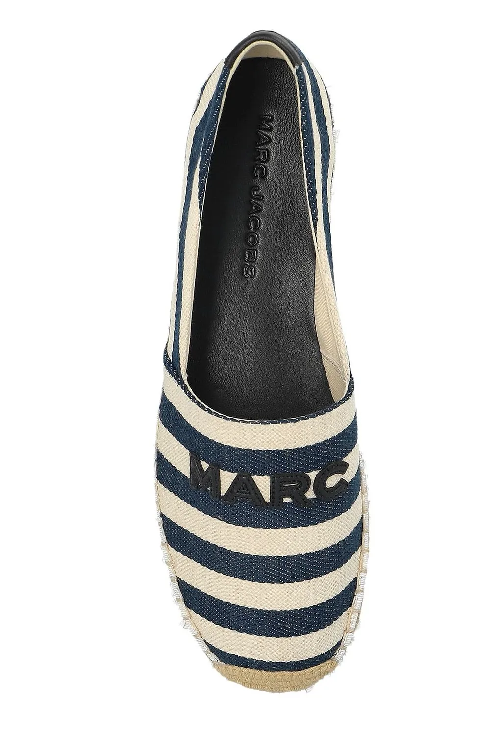 Marc Jacobs Logo Patch The Striped Espadrilles
