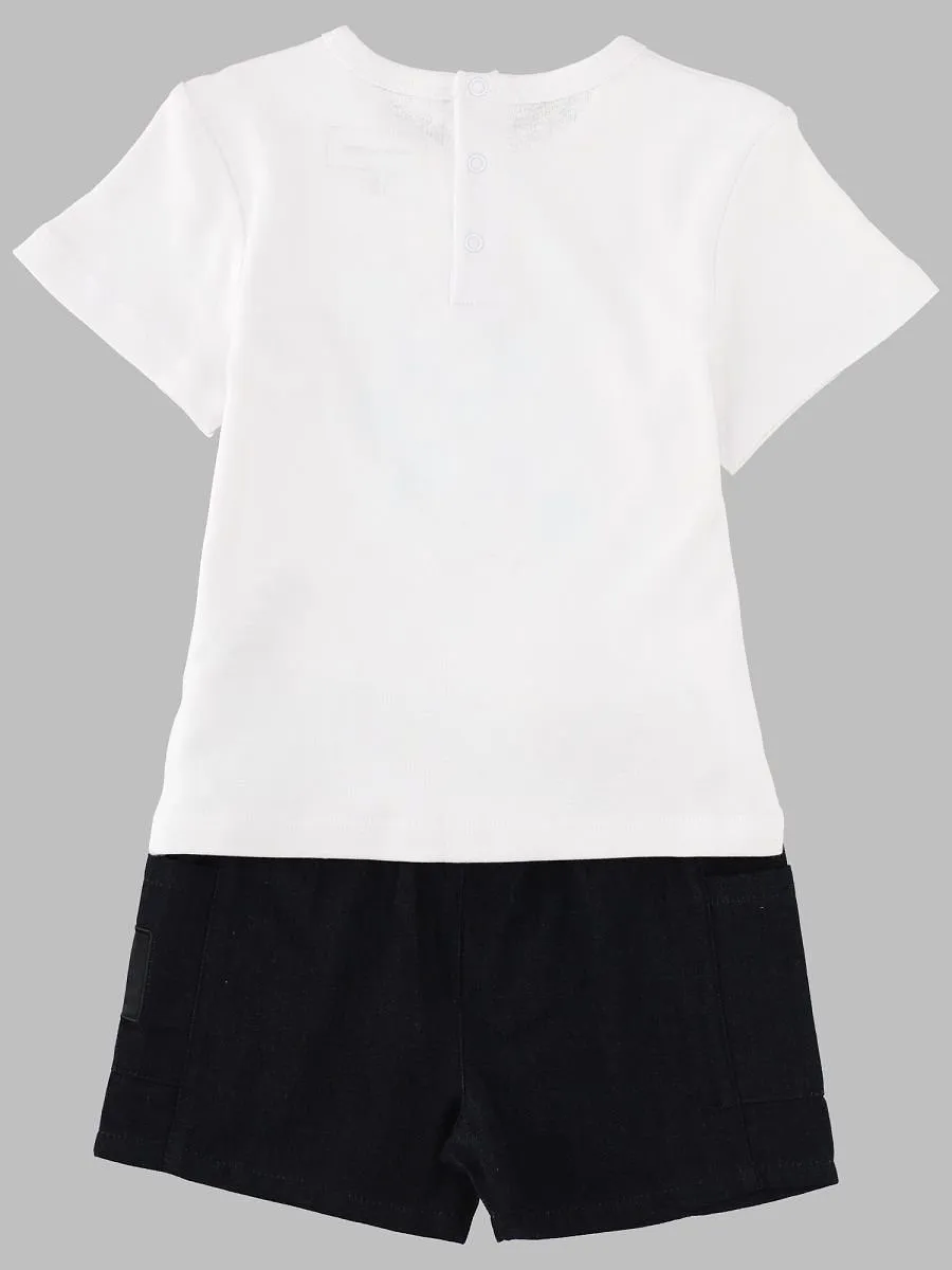 Marc Jacobs Logo Print T-Shirt And Shorts Suit