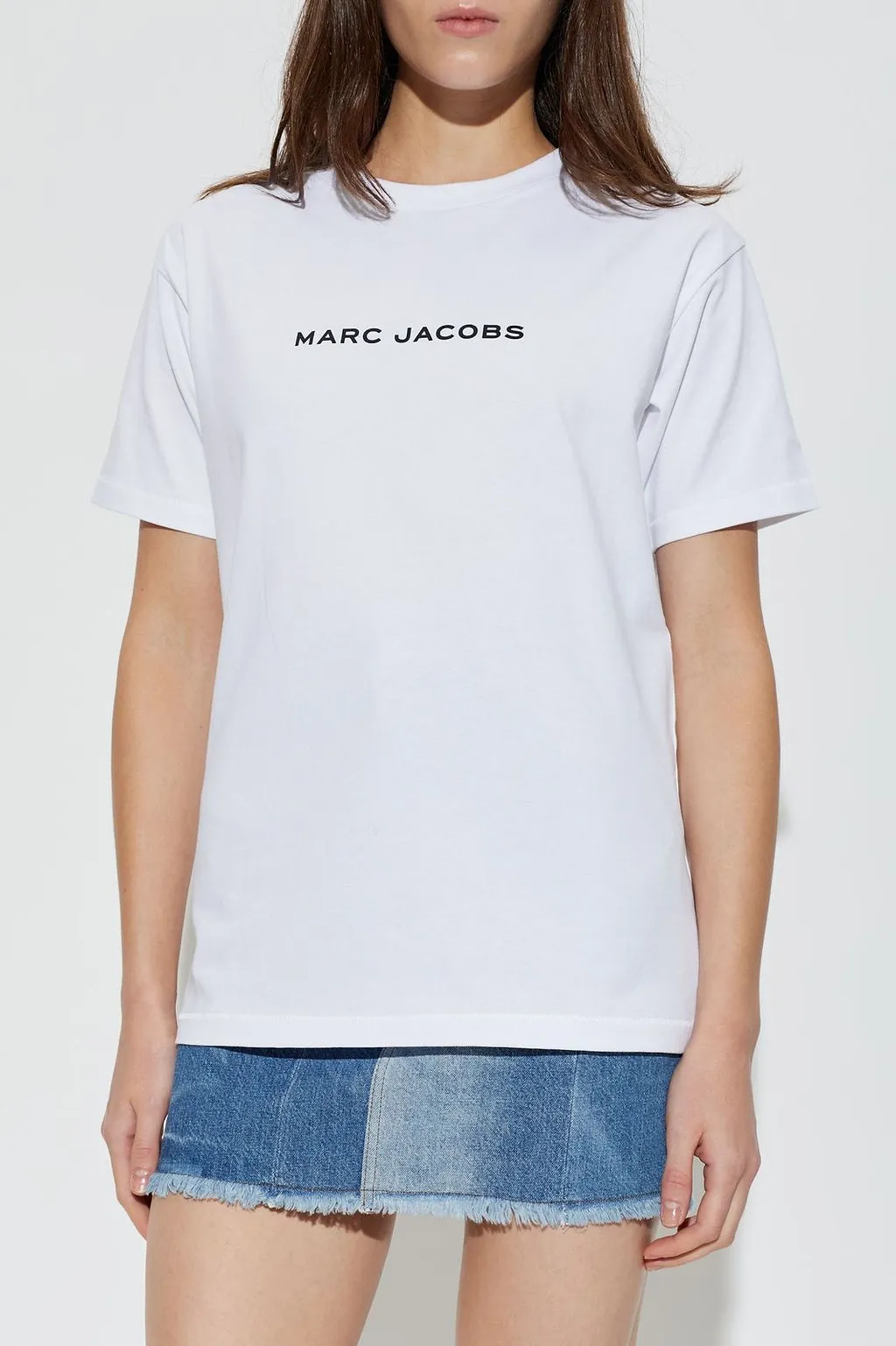 Marc Jacobs Logo Printed Oversized Crewneck T-Shirt