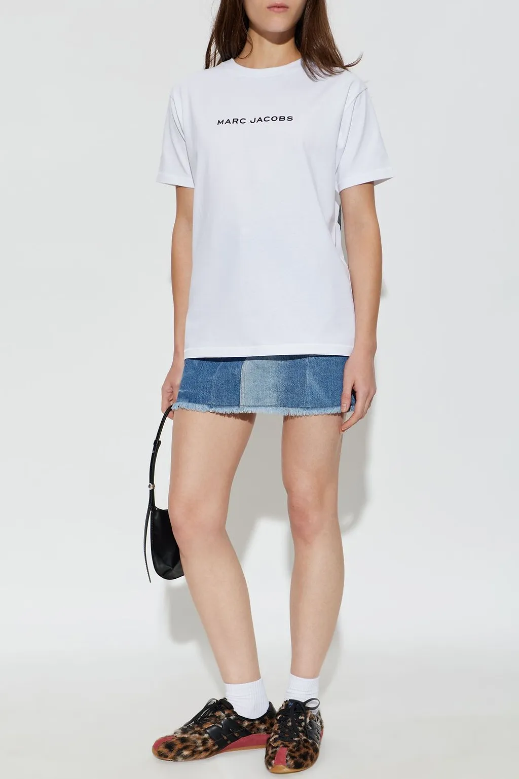 Marc Jacobs Logo Printed Oversized Crewneck T-Shirt