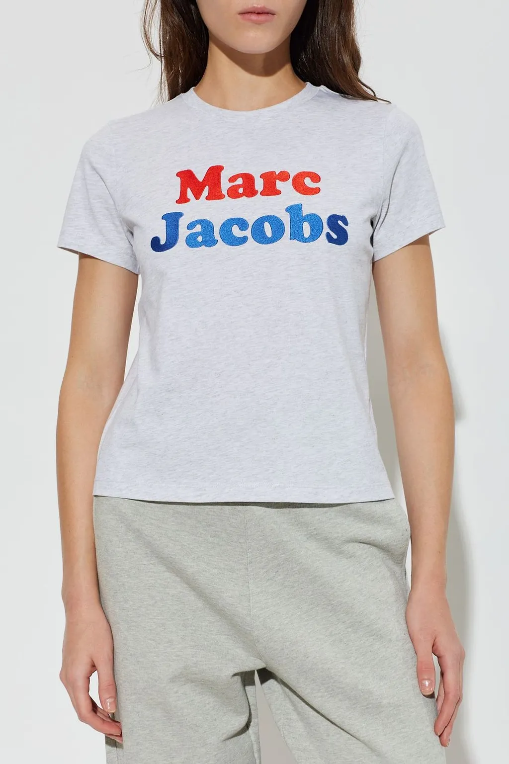 Marc Jacobs Logo Embroidered Crewneck T-Shirt