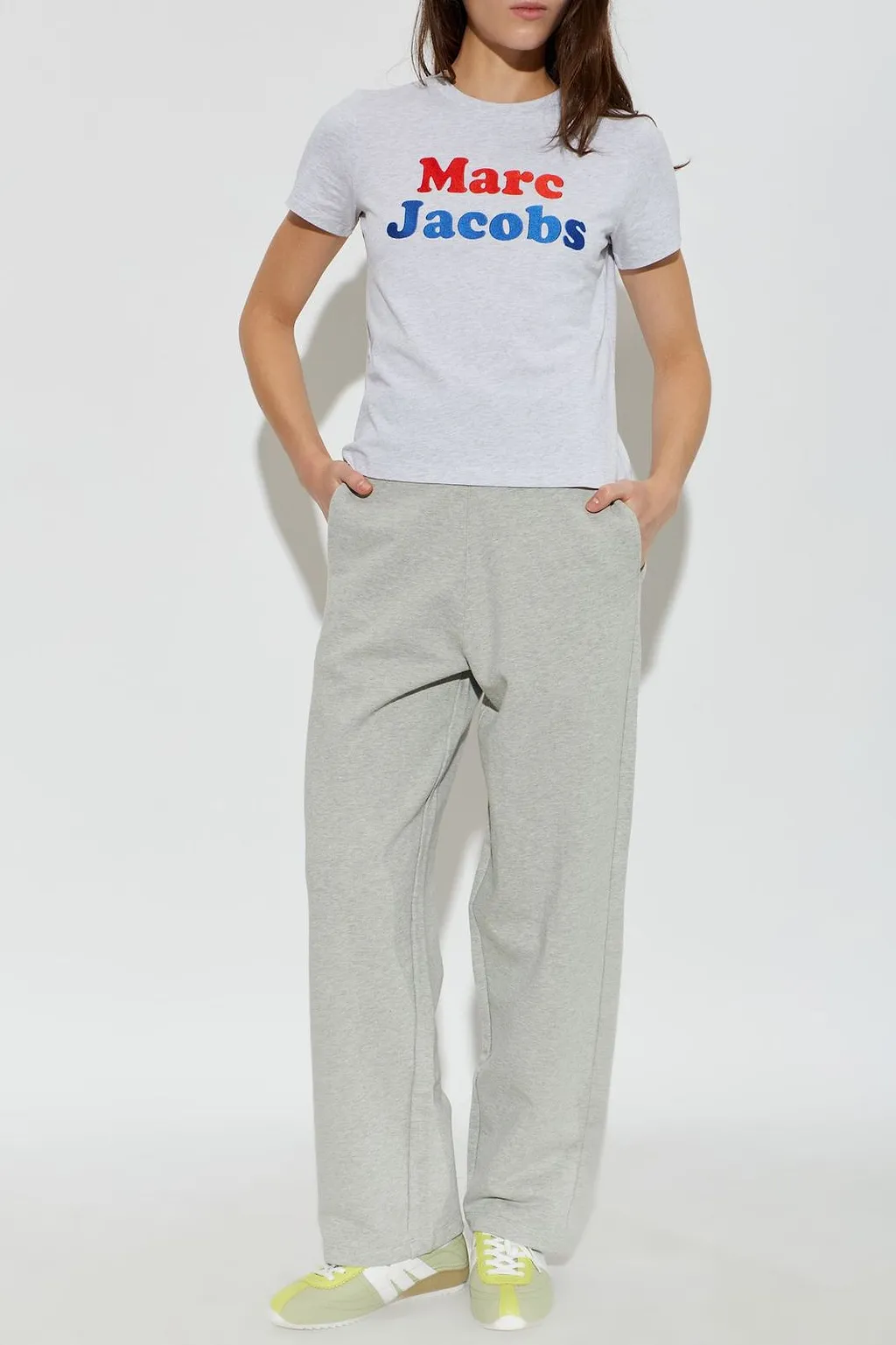 Marc Jacobs Logo Embroidered Crewneck T-Shirt