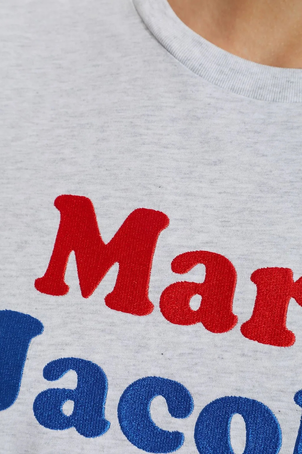 Marc Jacobs Logo Embroidered Crewneck T-Shirt
