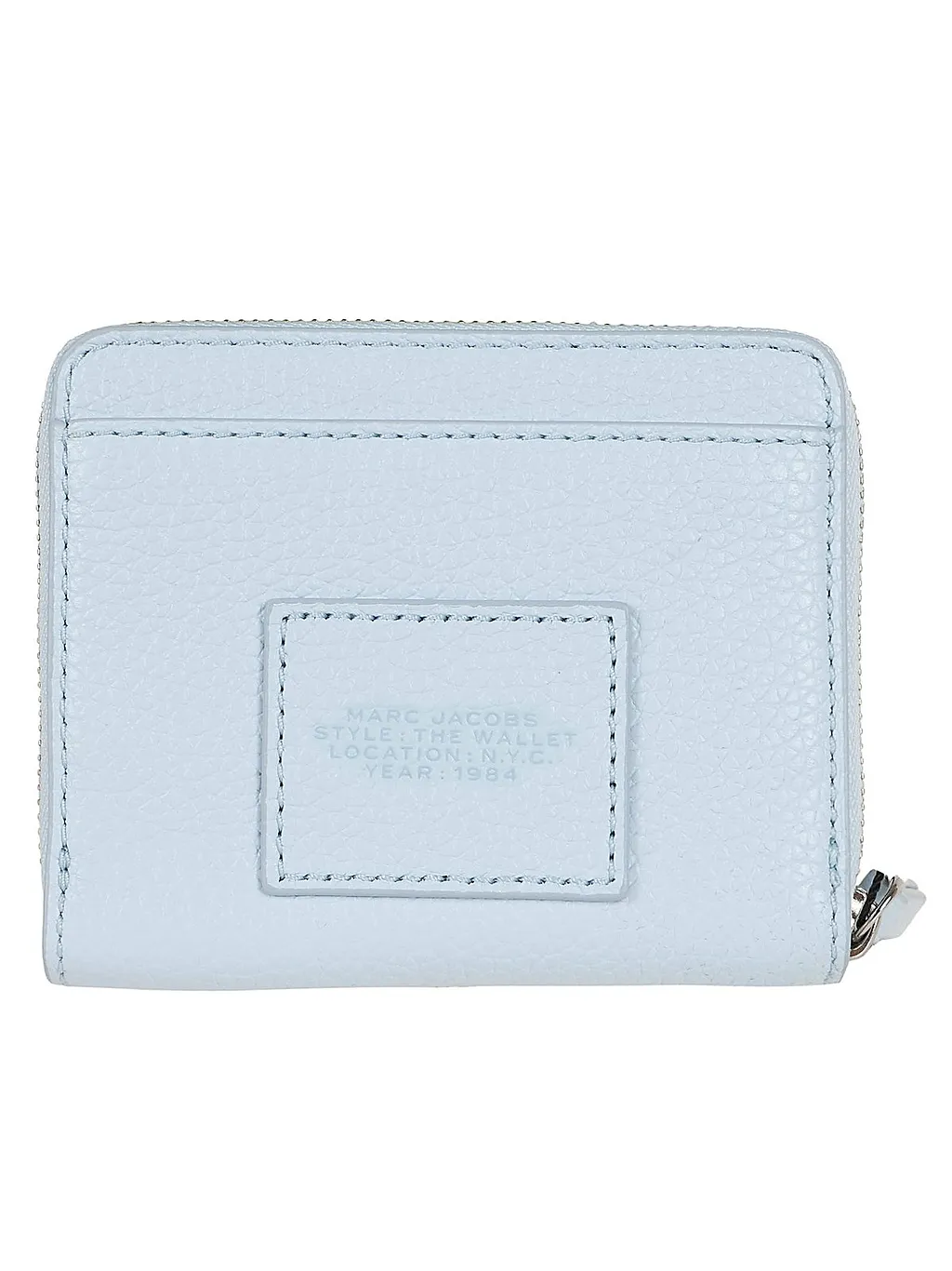 Logo Printed Zipped Mini Compact Wallet