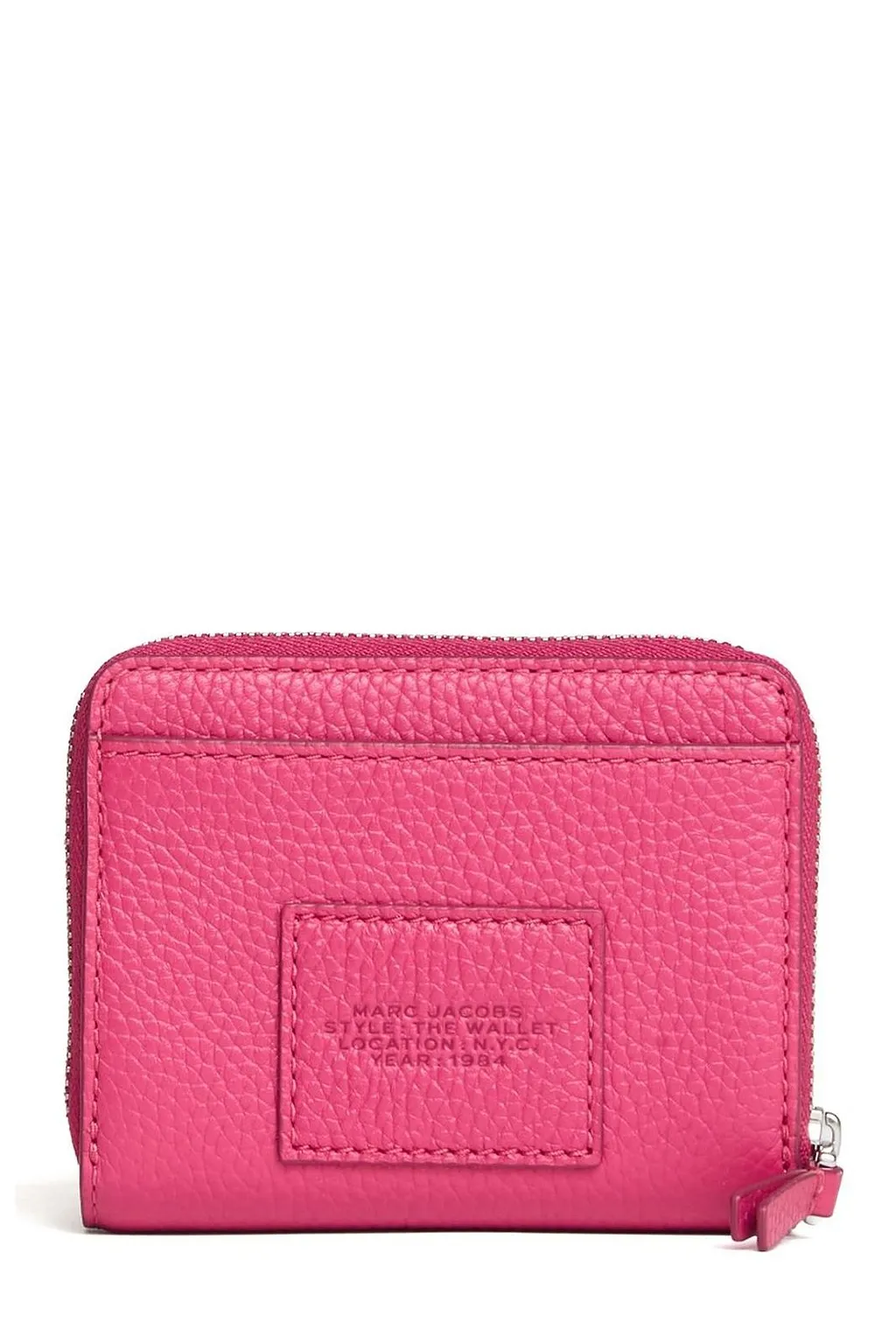 Logo Printed Zipped Mini Compact Wallet