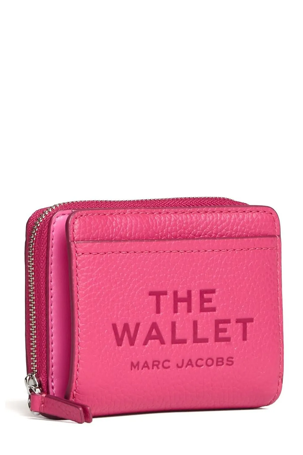Logo Printed Zipped Mini Compact Wallet
