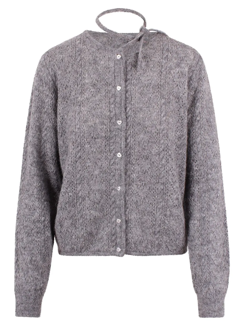 Marco Rambaldi Open-Knit Tie-Detailed Cardigan