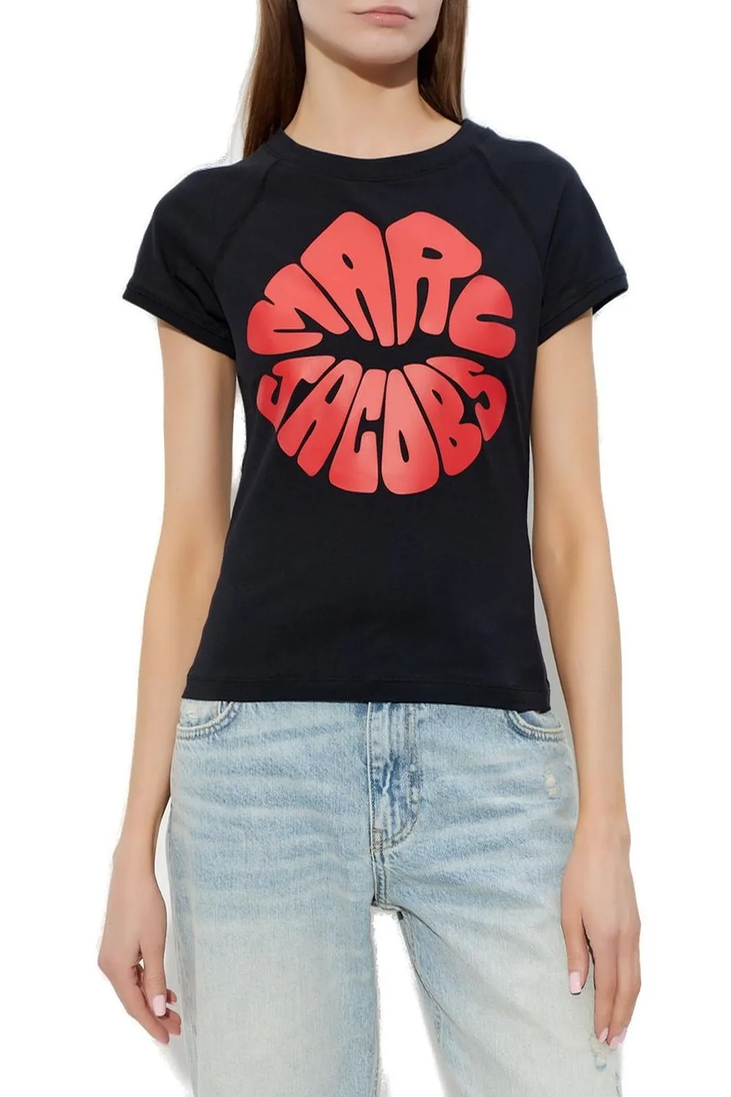 Marc Jacobs Marc Kiss Logo Shrunken T-Shirt