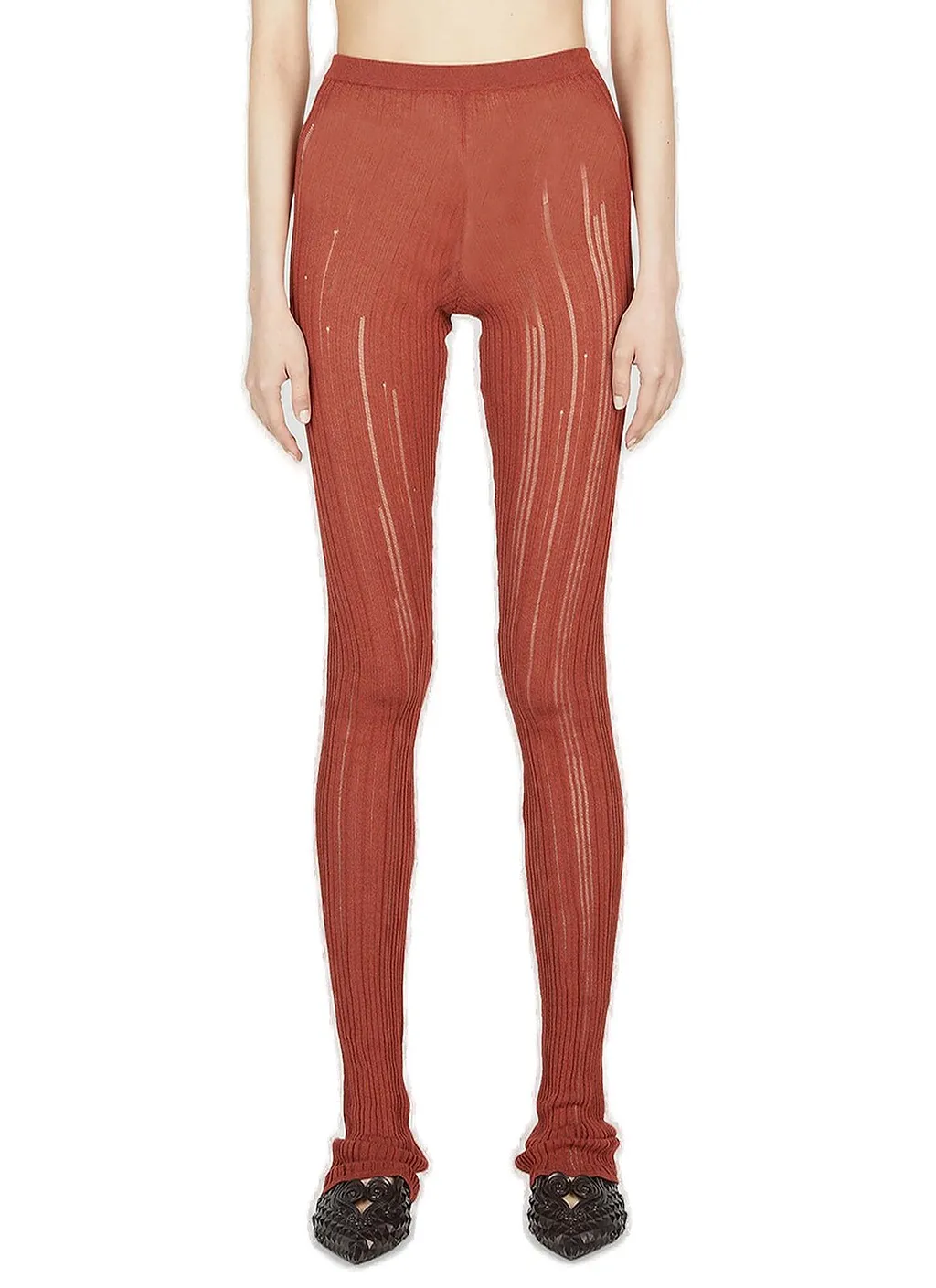 Marco Rambaldi Ribbed-Knit Leggings