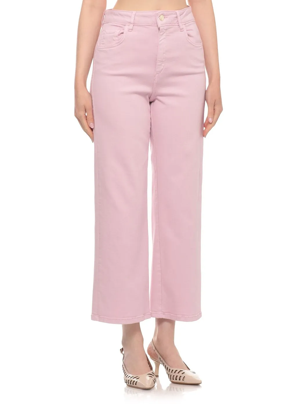 Emme Marella Straight-Fit Stretch Gabardine 5-Pocket Trousers