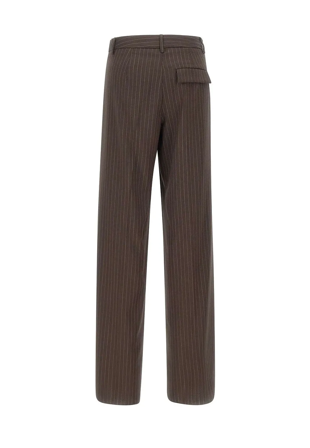 Finale Pinstriped Wide-Leg Pants