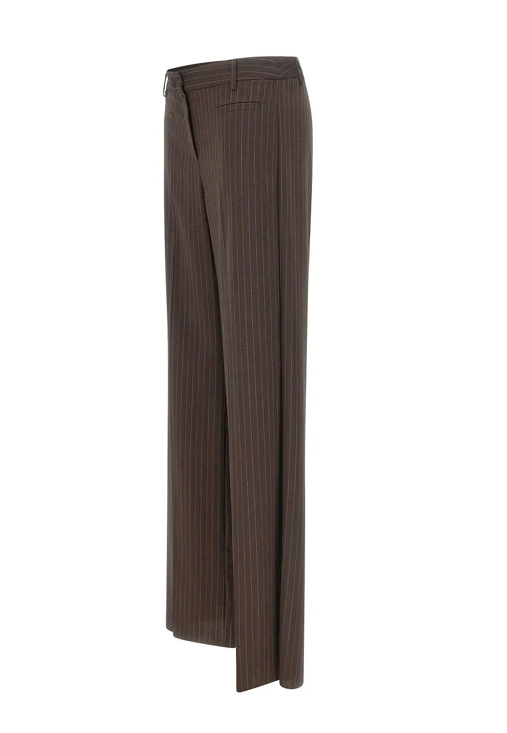 Finale Pinstriped Wide-Leg Pants
