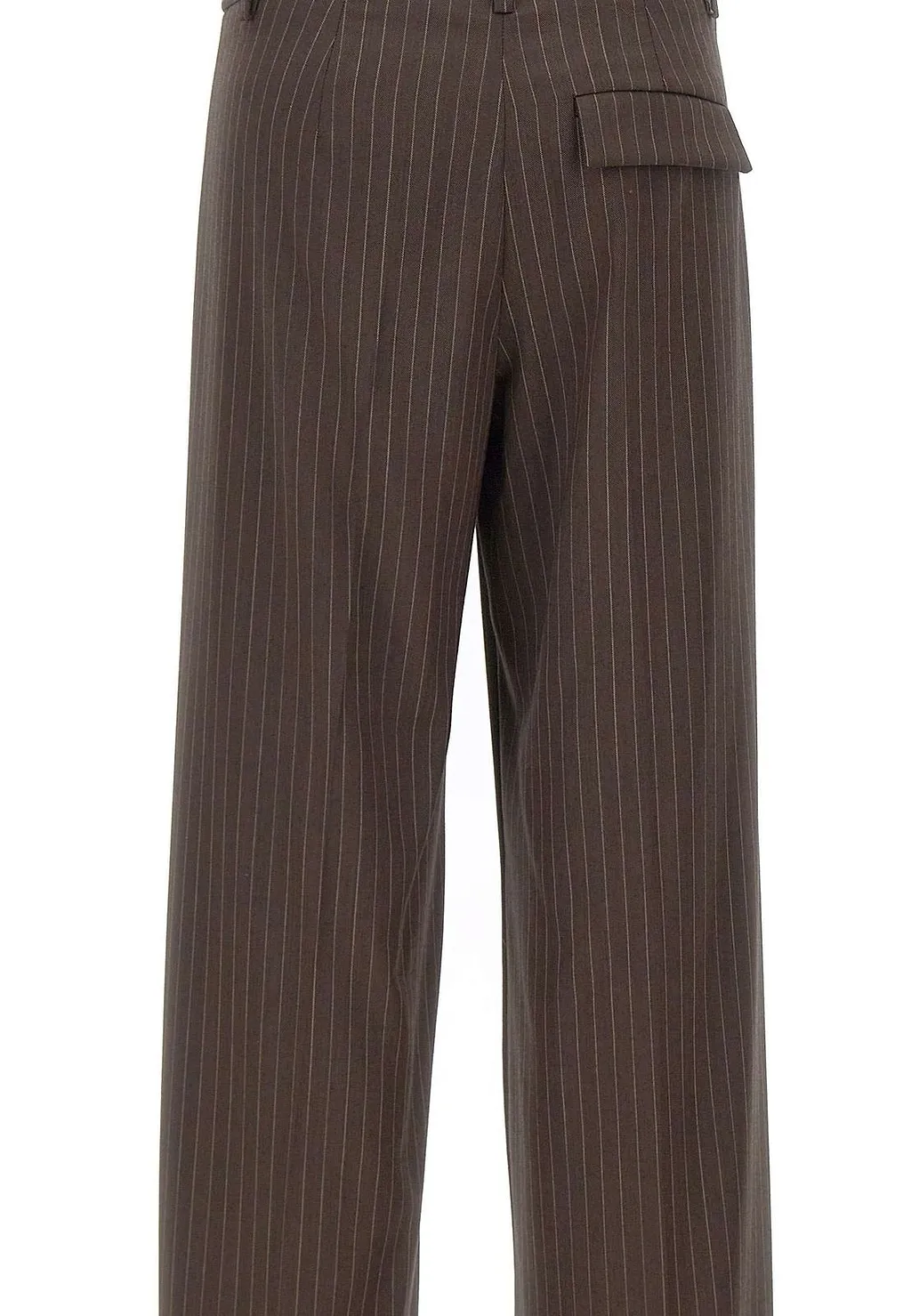 Finale Pinstriped Wide-Leg Pants