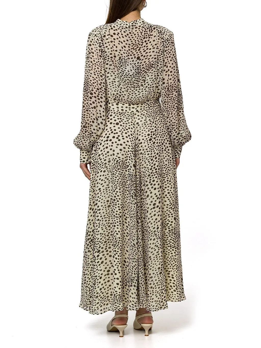 Marella Mllmastro Long Printed Georgette Shirt Dress
