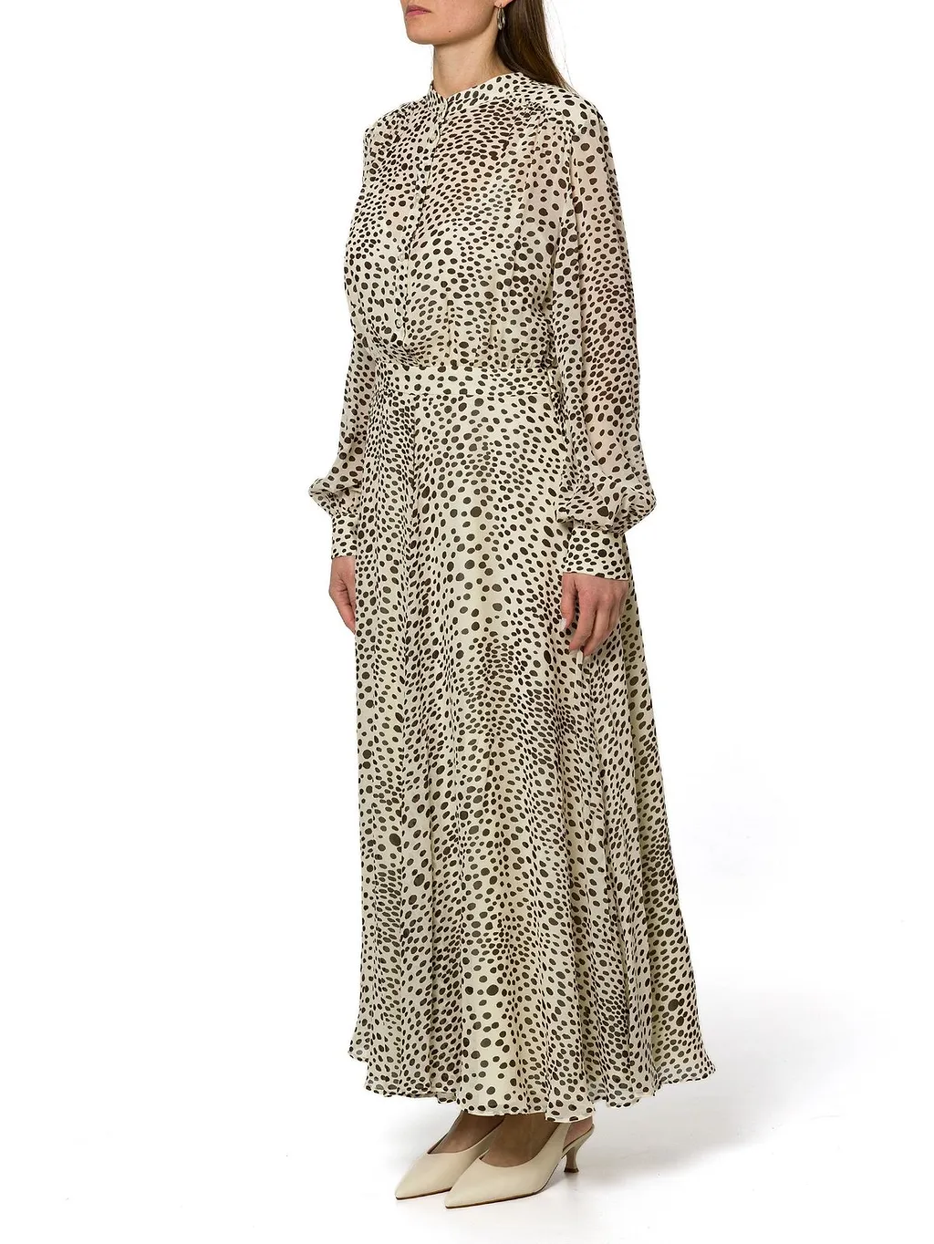 Marella Mllmastro Long Printed Georgette Shirt Dress