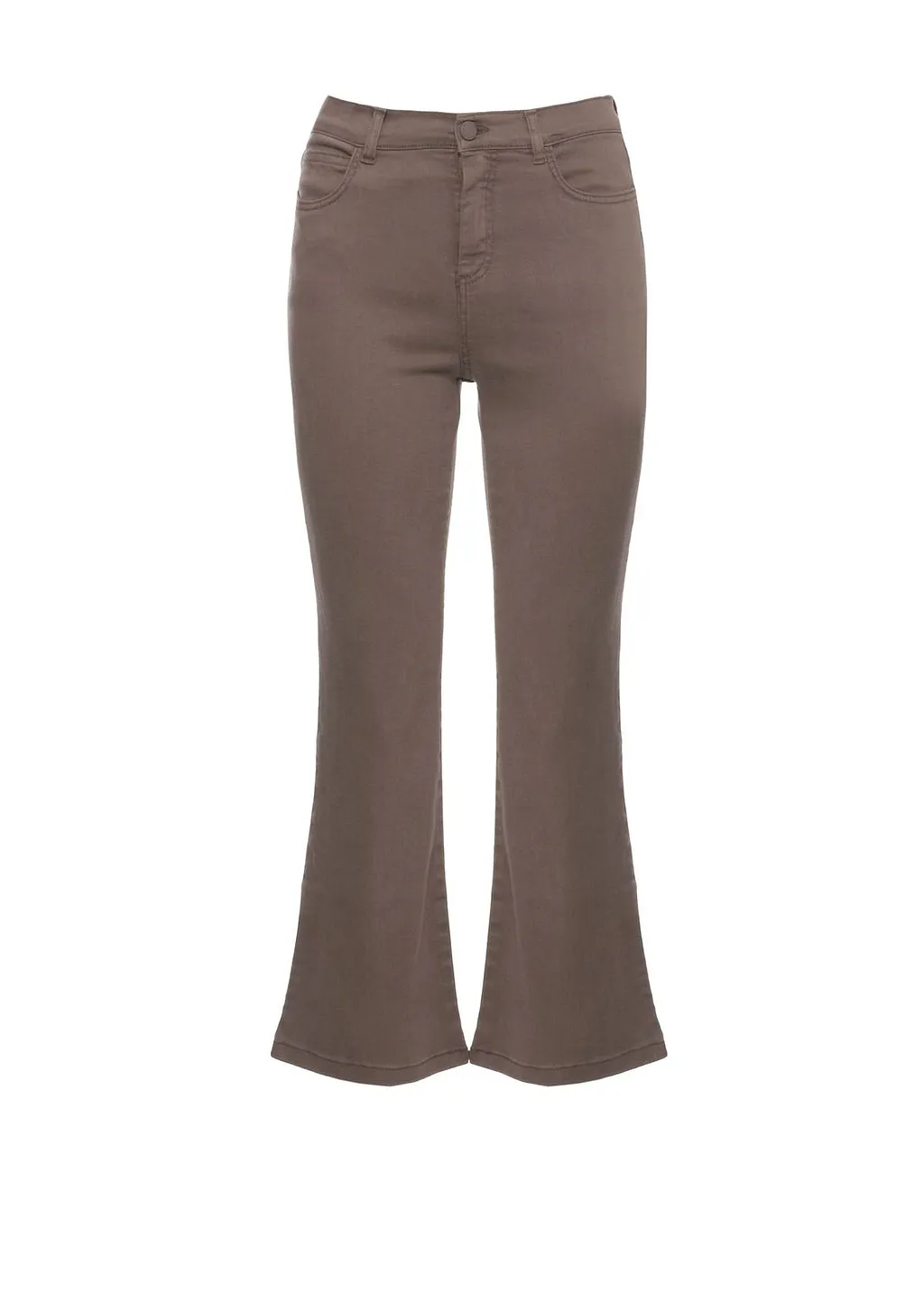 Marella Monochrome Cropped Flared Pants