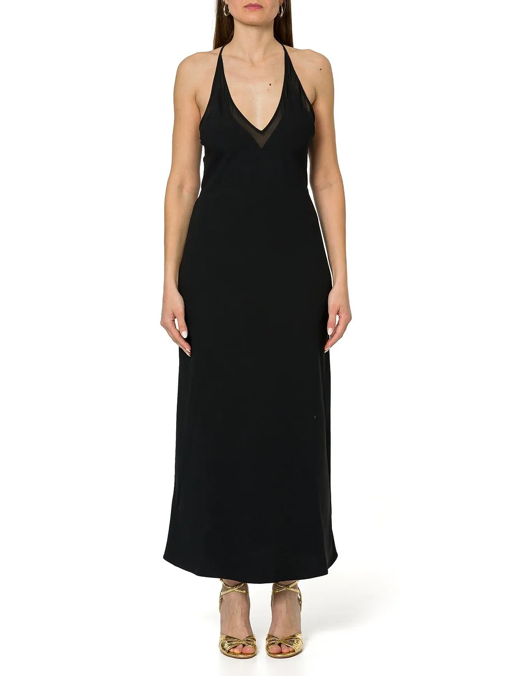 Mltribaldo Long Envers Satin Dress