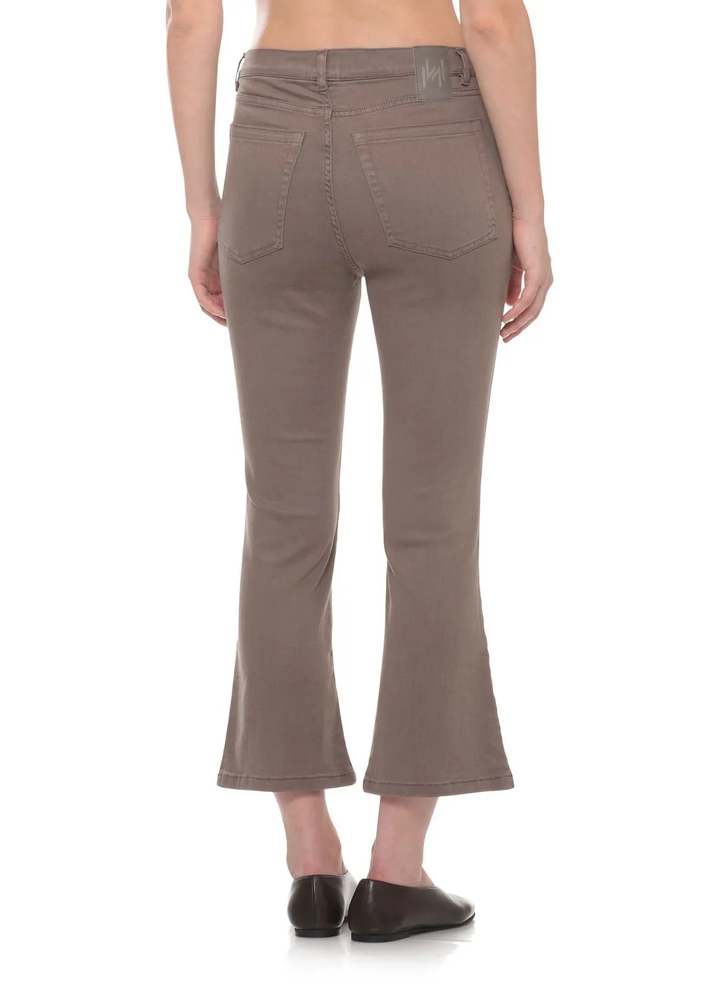 Marella Monochrome Cropped Flared Pants