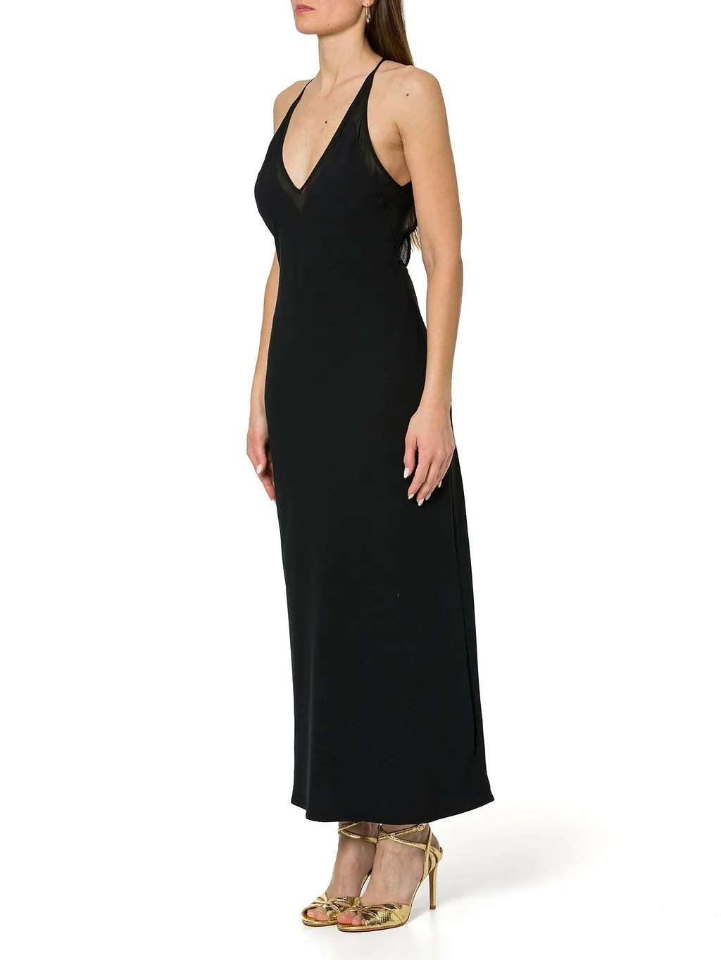 Mltribaldo Long Envers Satin Dress