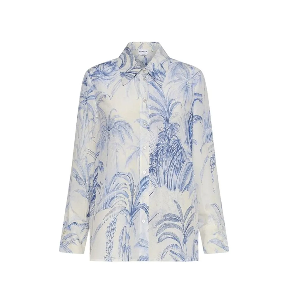 Marella Pattern-Printed Long-Sleeved Shirt