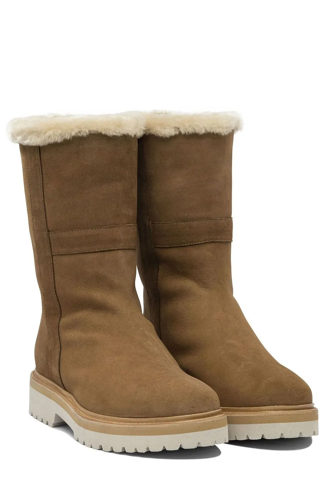 Maretto Shearling-Lined Low Boots