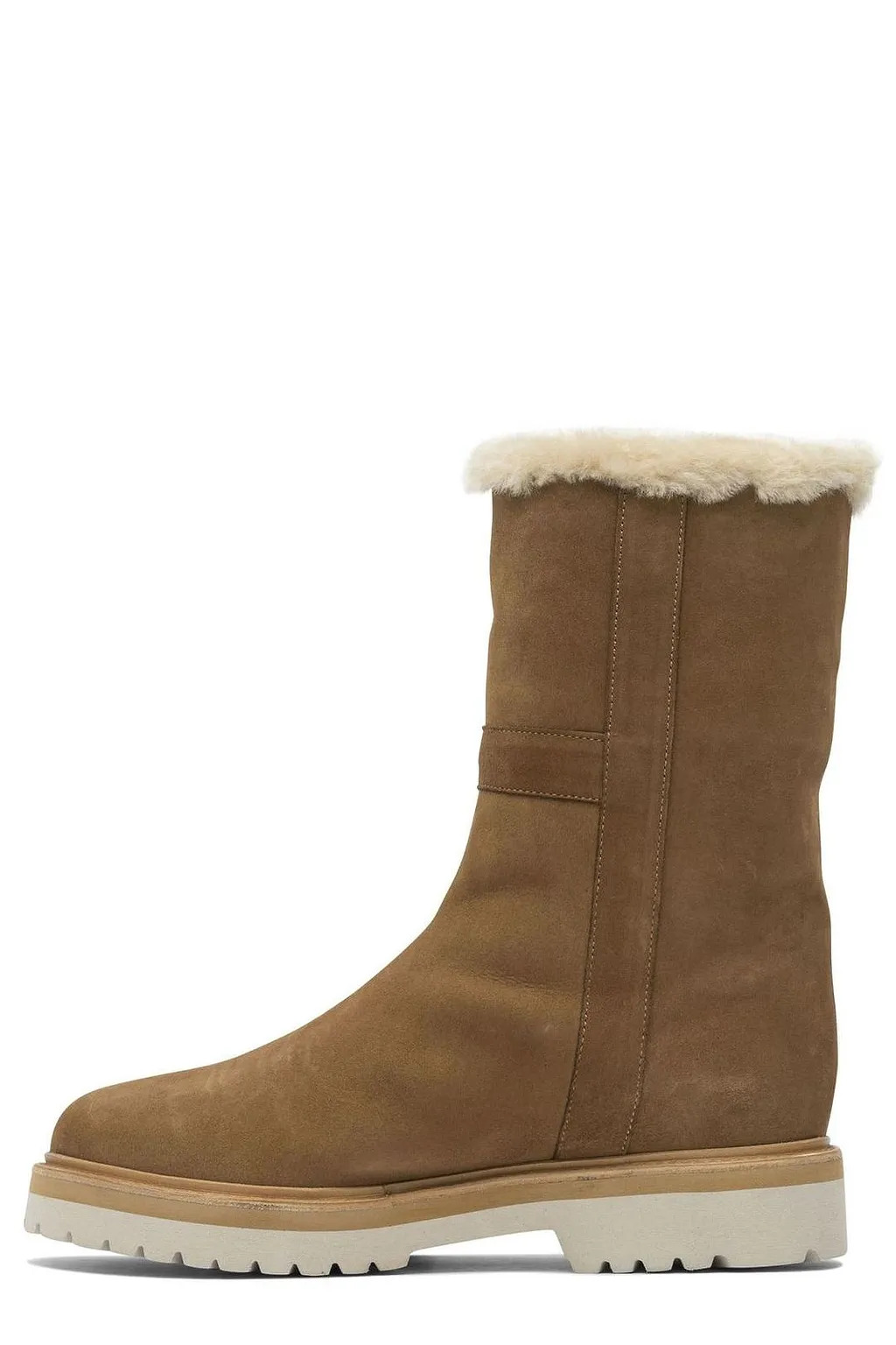 Maretto Shearling-Lined Low Boots
