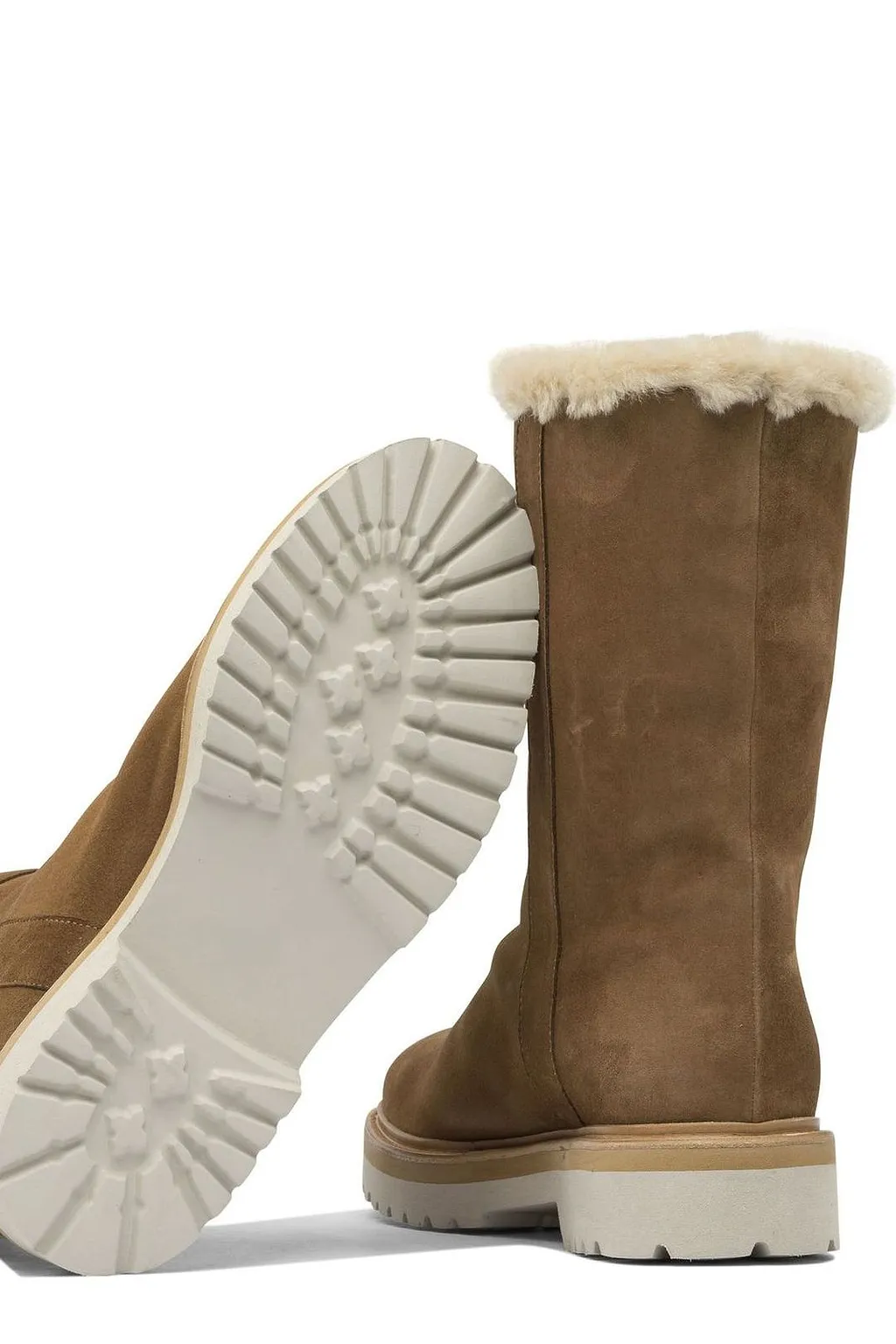 Maretto Shearling-Lined Low Boots