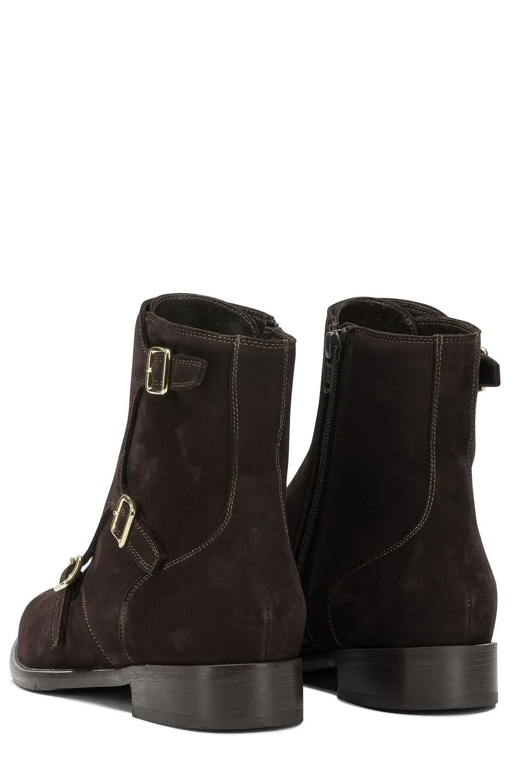Maretto Triple-Buckle Ankle Boots
