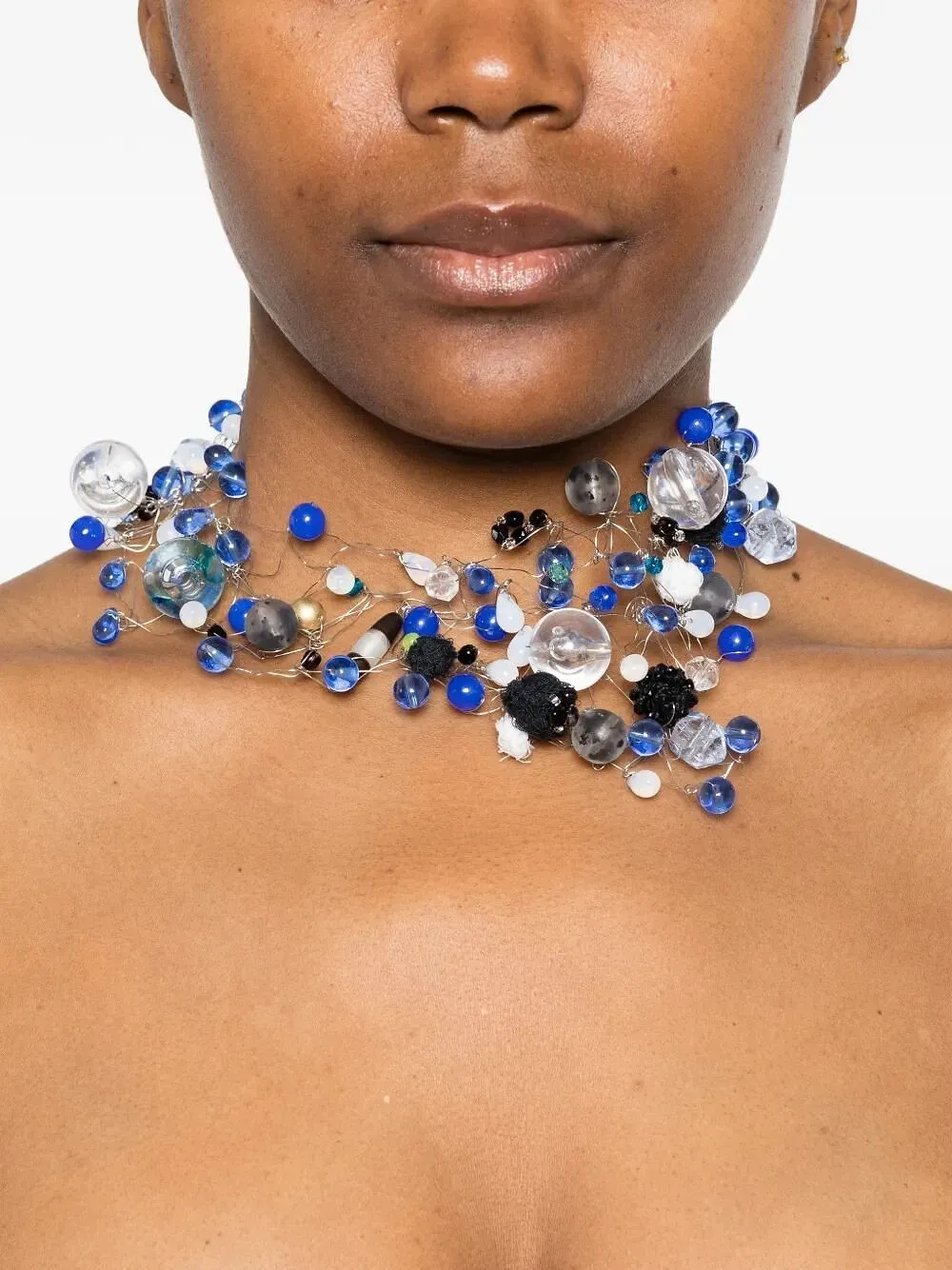 Maria Calderara Beans Cosmos Beaded Necklace