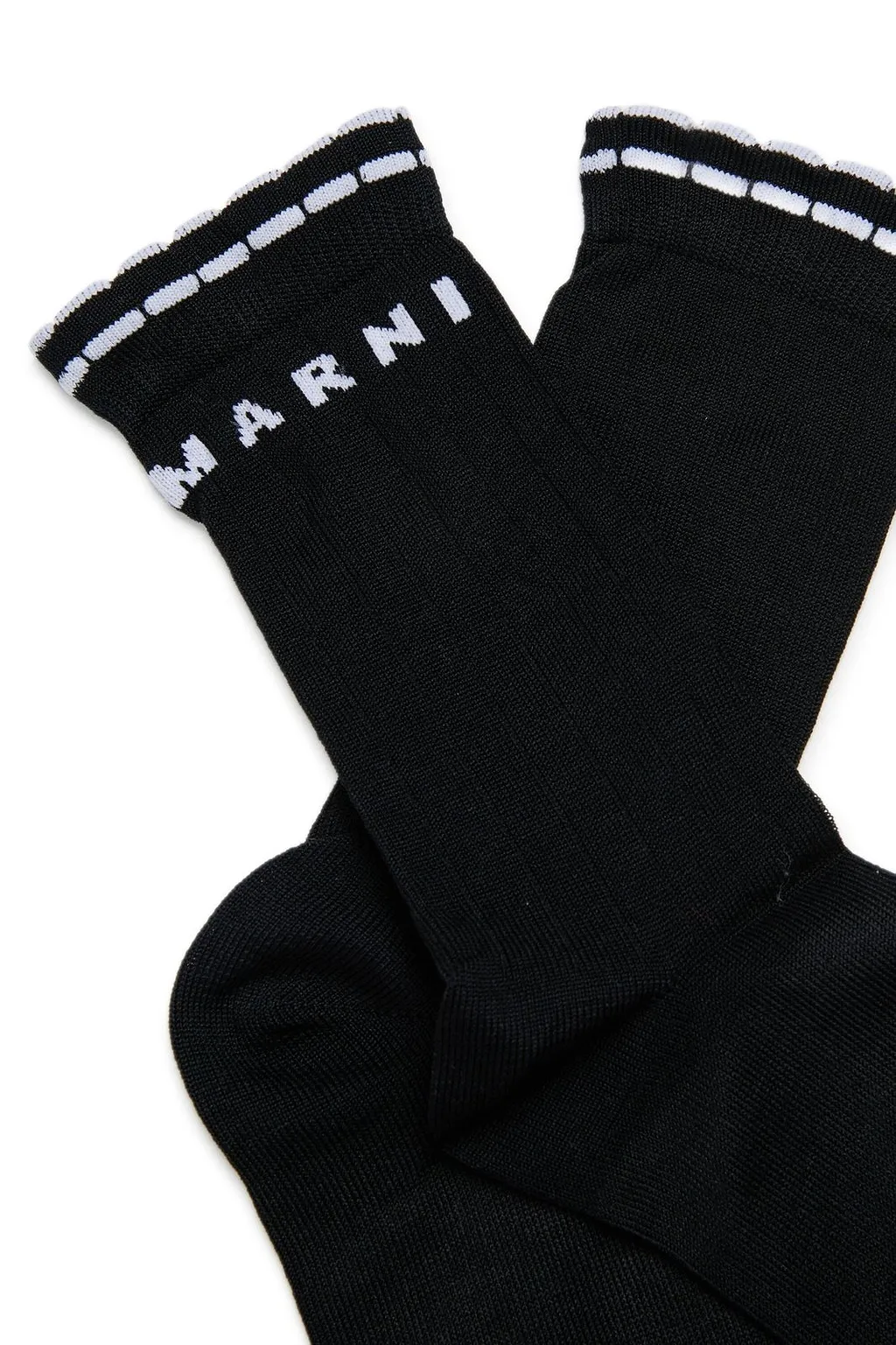 Marni Kids Logo Intarsia-Knit Socks