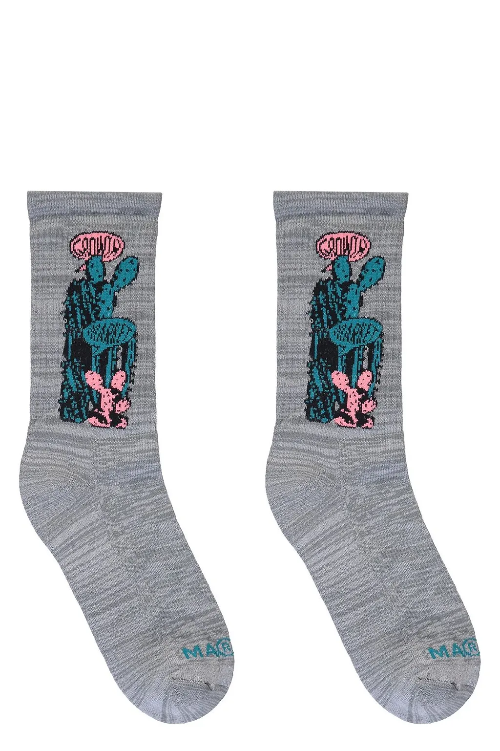 Market Cactus-Design Knitted Socks