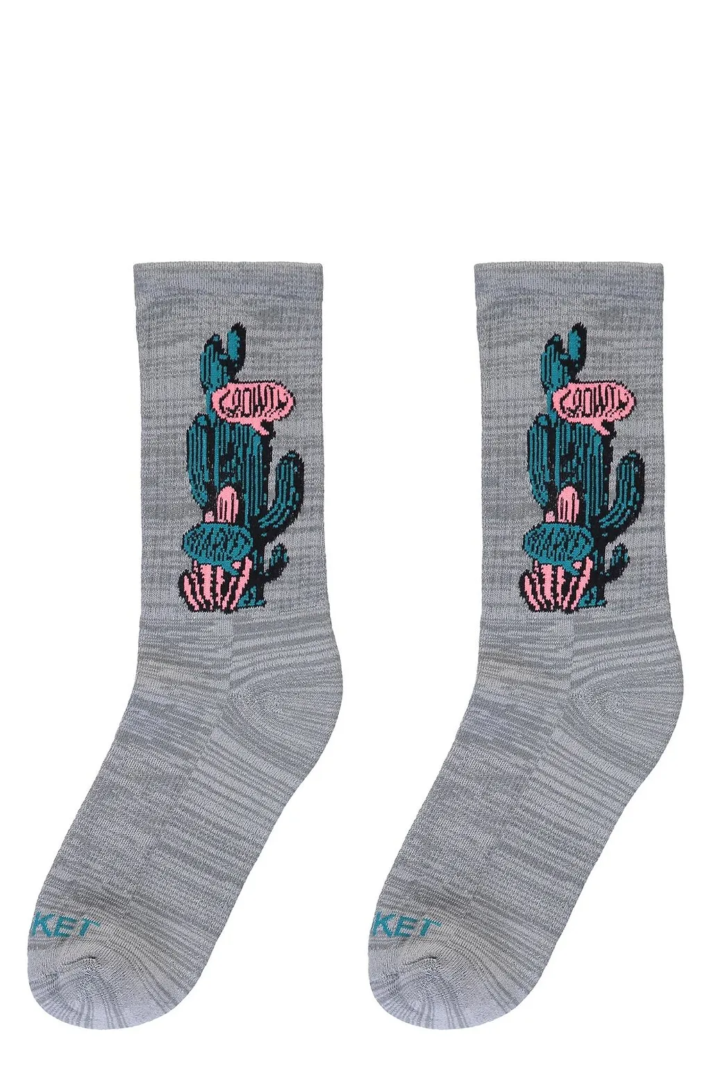 Market Cactus-Design Knitted Socks